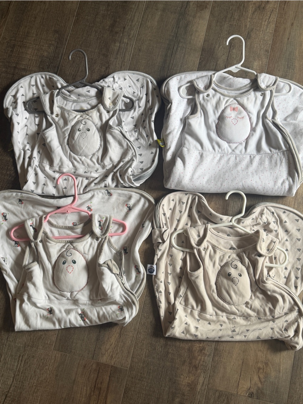 Soft Neutral Baby Sleep Sacks - Cream/Beige